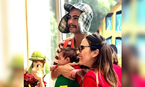 Tatá Werneck e Rafael Vitti celebram ‘mesversário’ da filha com festa do ‘Chaves’