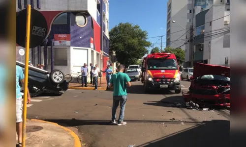 
							Capotamento na área central de Apucarana deixa mulher ferida 
						
						