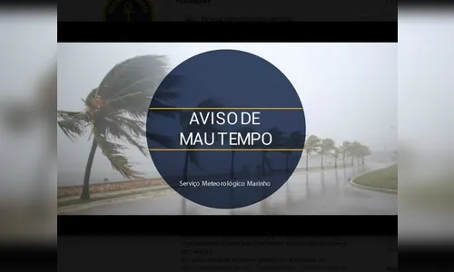 Com passagem de frente fria, ventos no litoral do Paraná podem chegar a 74 km/h