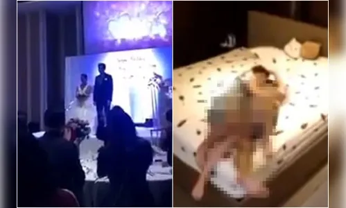 Em casamento, noivo exibe vídeo em que noiva faz sexo com cunhado; veja