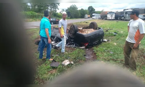 Três adultos e uma criança da mesma família morrem na BR-153, no Paraná