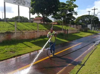 Empresa de fertilizantes adotou ciclovia em Mandaguari