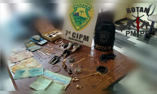 PM de Arapongas prende suspeitos de roubos e receptação