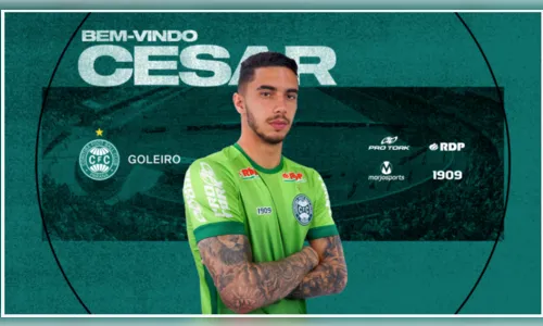 Coritiba anuncia a contratação do goleiro César, ex-Londrina