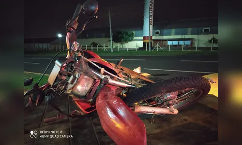 Motociclista sofre ferimentos após acidente na PR-444