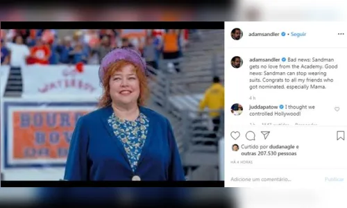 
							Oscar 2020: Adam Sandler desabafa após ser esnobado em premiação
						
						