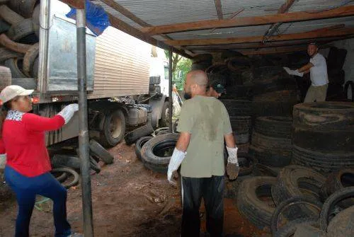 Faxinal recolhe 17,5 toneladas de pneus inservíveis