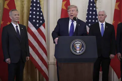 O presidente dos Estados Unidos, Donald Trump, afirmou que seu país e a China estão avançando. Foto: Estadão Conteúdo