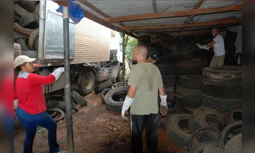 Faxinal recolhe 17,5 toneladas de pneus inservíveis