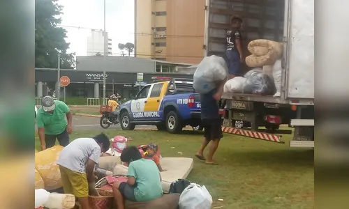 Sestran realiza retirada pacífica de índios alojados na antiga Estação Ferroviária