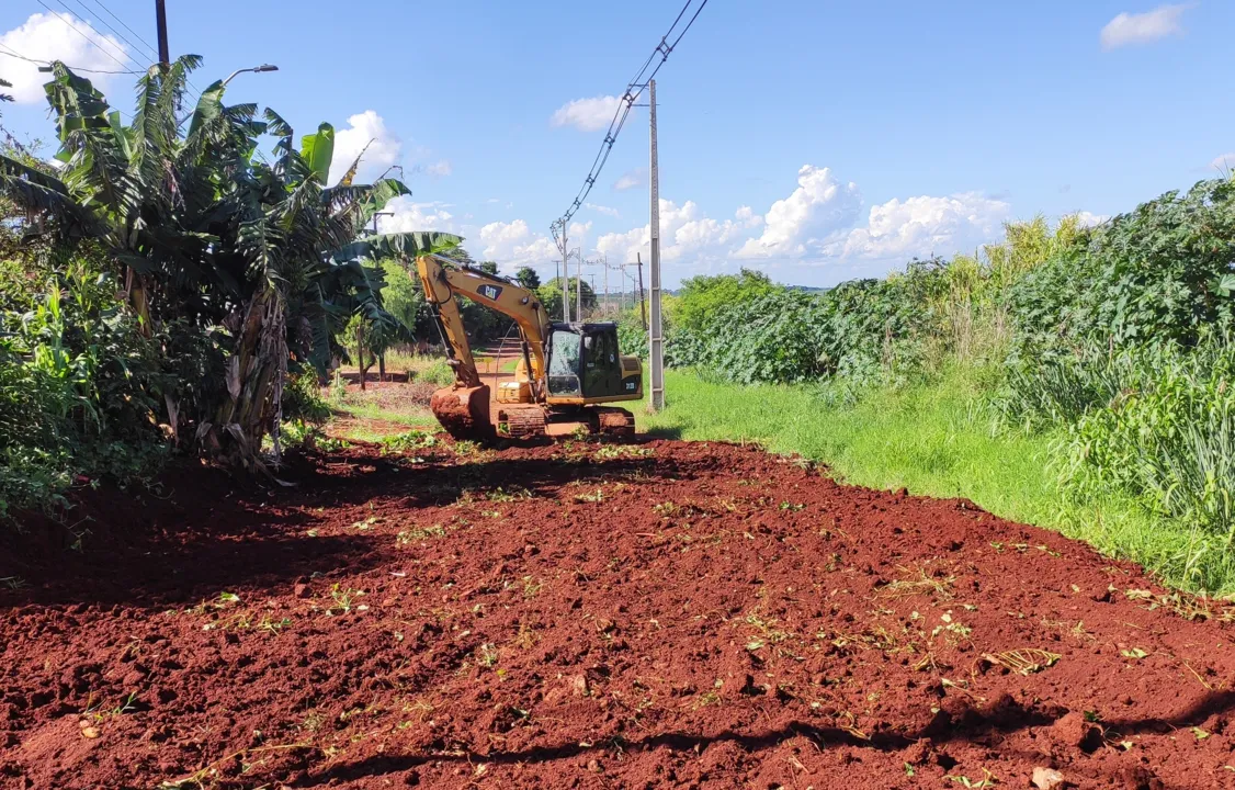 Prefeitura de Jardim Alegre inicia execução de obras de pavimentação da Rua Castelo Branco