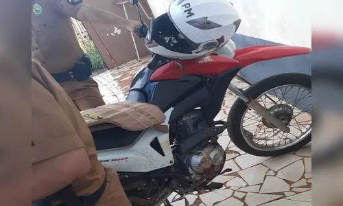 PM recupera moto Honda Broz furtada em Ivaiporã
