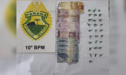 PM de Apucarana prende jovem suspeito de tráfico de drogas 