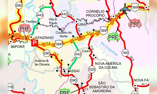 Detonação de rochas interdita a PR-369 na quinta-feira