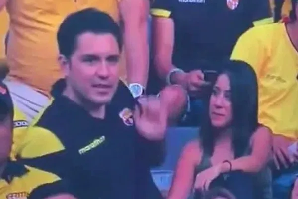 “Câmera do beijo” flagra homem traindo a esposa durante jogo de futebol