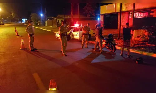 PM de Apucarana realiza blitz na Avenida Aviação