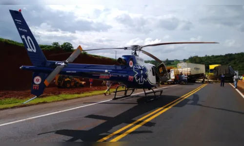 
							Acidente entre quatro caminhões deixa duas pessoas feridas, entre Marilândia e Mauá da Serra; assista
						
						