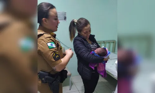 Bebê se engasga e é salvo durante atendimento da PM por telefone, em Pinhão