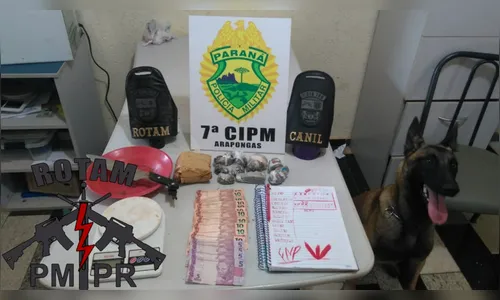 PM de Arapongas apreende dois adolescentes de 15 anos por tráfico