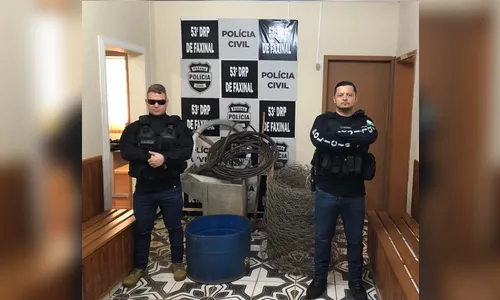 Ladrões furtam até tanque de concreto em sítio de Faxinal 