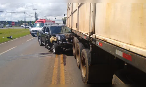 Acidente deixa uma pessoa ferida na BR 369 na tarde desta quarta-feira; assista