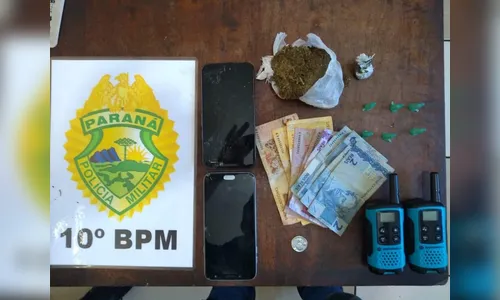 PM de Apucarana apreende maconha e cocaína 