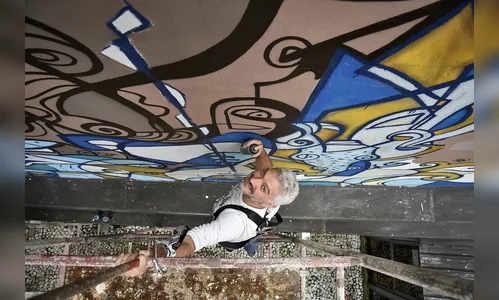 Artista se inspira na tragédia de Brumadinho para recriar mural