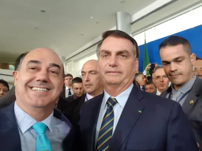 Prefeito de Ivaiporã, Miguel Amaral, e o presidente da República, Jair Bolsonaro