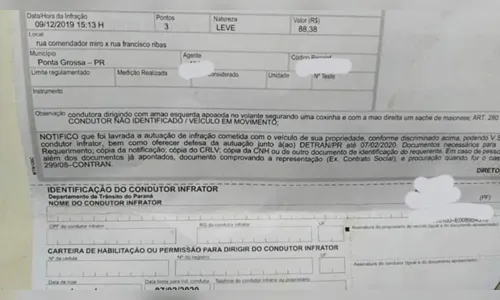 
							Mulher é multada por comer coxinha ao volante, no Paraná
						
						