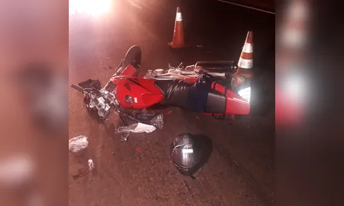 Acidente deixa homem ferido gravemente na BR-376 na madrugada deste domingo (16) 