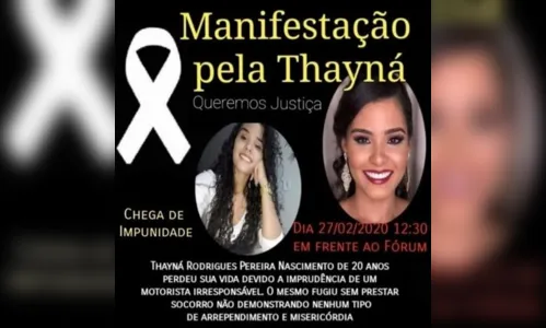 
							Familiares de estudante que morreu em acidente organizam manifestação em Apucarana
						
						