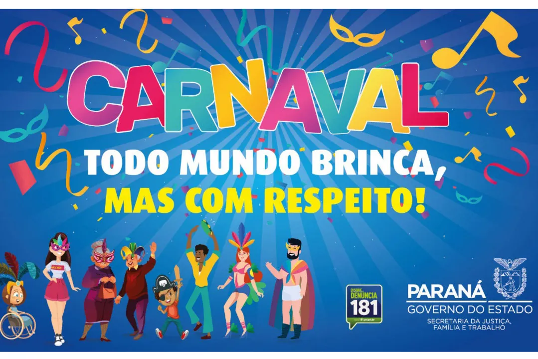 Campanha alerta para a proteção de crianças e adolescentes no Carnaval