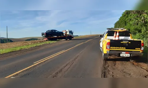 Família de Ivaiporã que viaja para praia se envolve em acidente