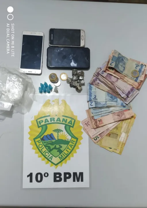 PM de Mauá da Serra apreende maconha e cocaína 