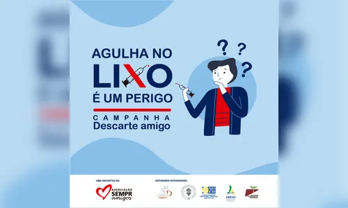 Agulha mal descartada pode causar acidente grave e doença