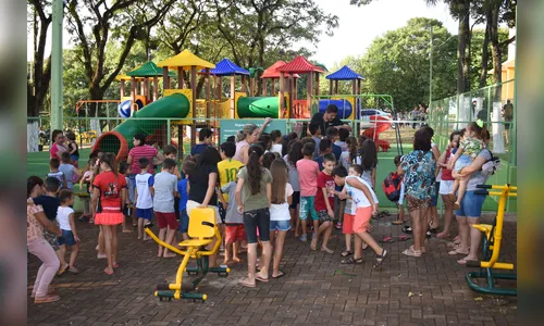 Prefeitura de Rio Bom inaugura Playground infantil