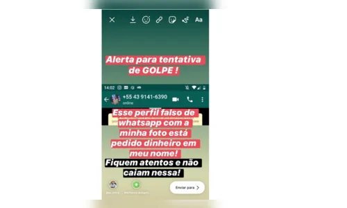 
							Golpista usa nome do prefeito de Arapongas para tentar arrecadar dinheiro na cidade
						
						