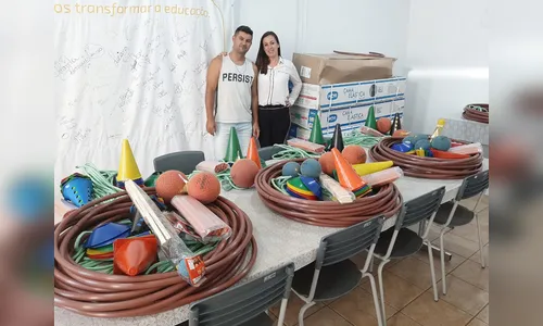 Escolas municipais de São João do Ivaí recebem materiais esportivos 