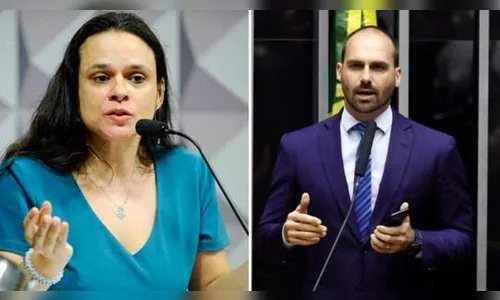 Eduardo Bolsonaro e Janaina Paschoal trocam farpas sobre orçamento impositivo