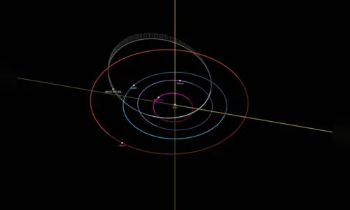 
						
							Asteroide gigante se aproxima e  passará próximo à Terra neste mês
						
						