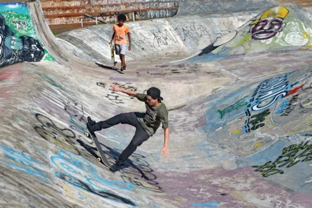 Construída na década de 90, pista de skate do Lagoão será renovada. Foto: Sergio Rodrigo