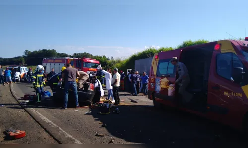 Grave acidente é registrado na PR 170 em Novo Itacolomi; Assista