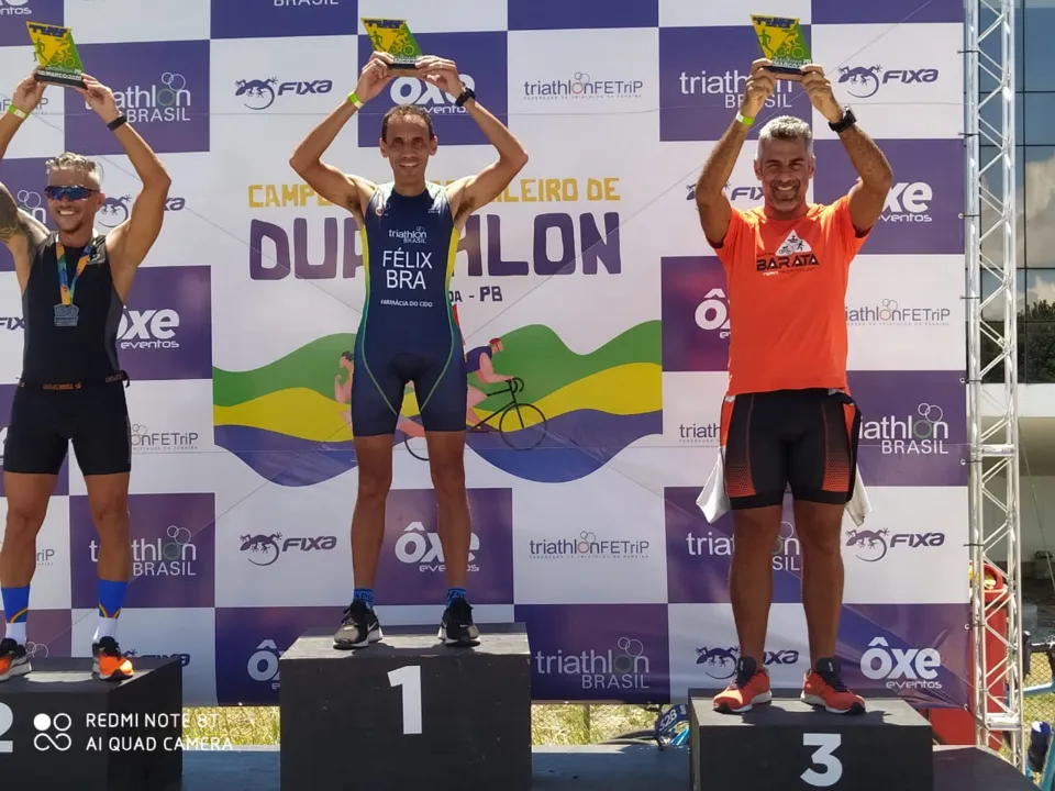 Atleta araponguense vence primeira etapa de duathlon em João Pessoa, na Paraíba