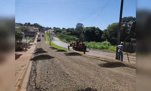 Asfalto na Av. Maranhão em Ivaiporã será concluído até o fim da semana