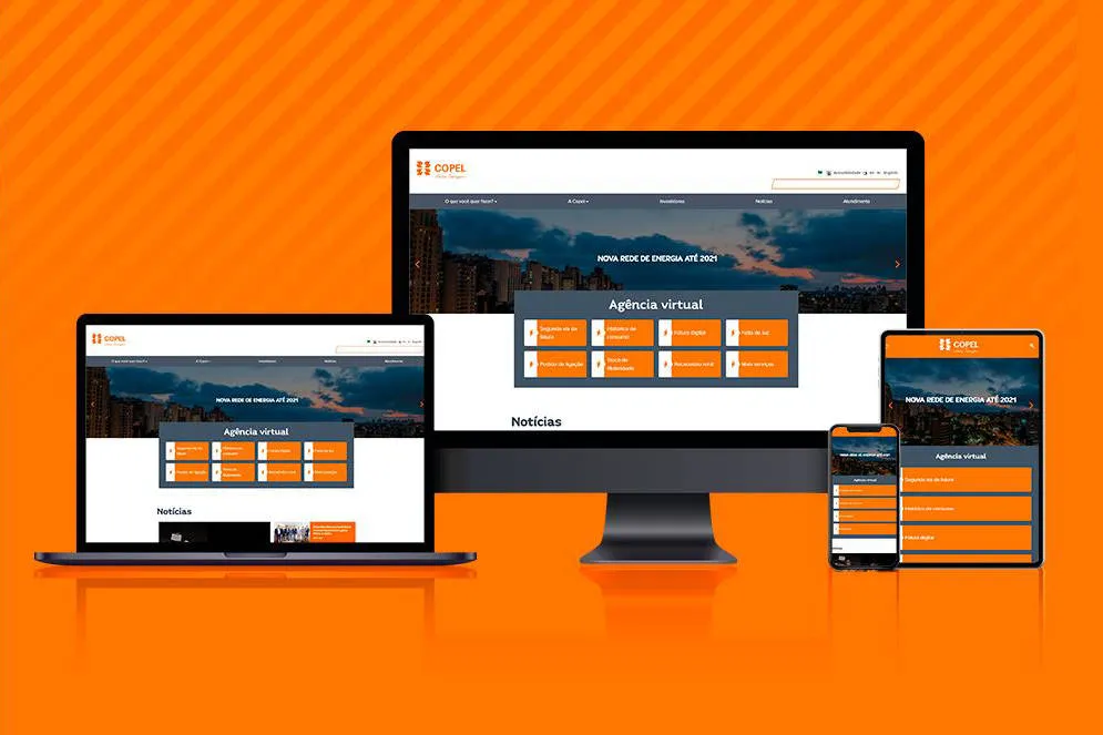 Novo site da Copel pode ser acessado em qualquer dispositivo