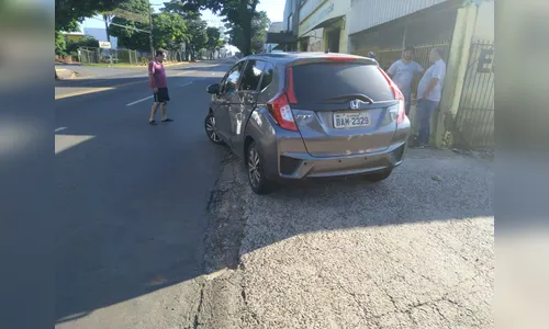 Acidente em Apucarana provoca ferimentos em motociclista