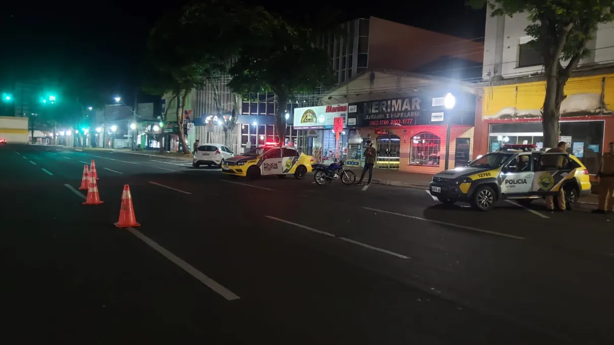 Motorista é preso por embriaguez ao volante no centro de Apucarana
