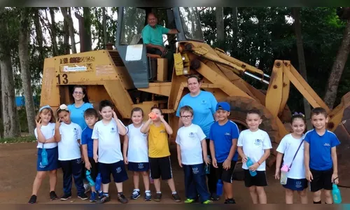 Usina de Reciclagem recebe estudantes e realiza atividade de conscientização 