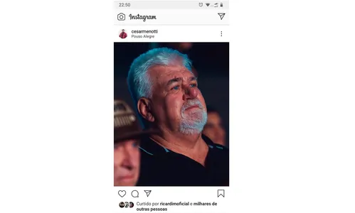 César Menotti lamenta morte de tio que morreu após acidente na Estrada do Rio Bom