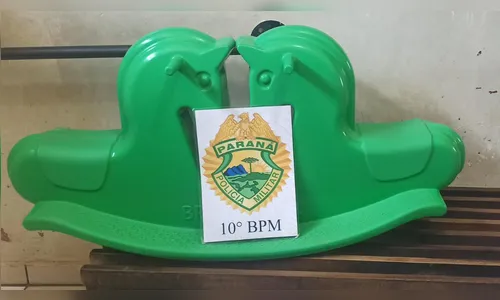 Rapaz de 20 anos é preso após pular muro  de escola e furtar brinquedo infantil em Apucarana